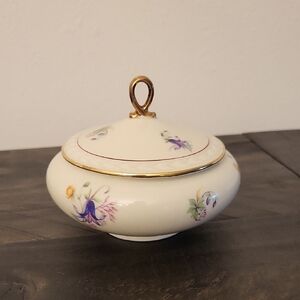 Vintage Seltmann Porcelain  Floral Bowl With Lid